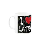 TUYAのI LOVE LATEX Mug :left side of the handle