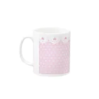 ♡らぶうさ♡のらぶうさ　ラブリーDay♡ Mug :left side of the handle