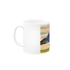 SJMavisの神道の光の中の浮世絵の精神：Spirit of Ukiyo-e in the Light of Shinto Mug :left side of the handle