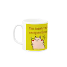 PANDAのThe hamster which escapes from a cat. Mug :left side of the handle