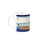 寿めでたや(ukiyoe)の葛飾北斎_冨嶽三十六景　上総ノ海路 Mug :left side of the handle