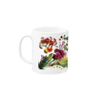 MIKITEEのflowers  Mug :left side of the handle