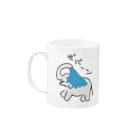 いきものや　のの（別館）の水浴びゾウ（仔象つき） Mug :left side of the handle