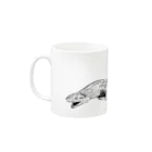 nemunoki paper itemのラブカ Mug :left side of the handle