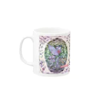 ❀花狐庵❀-HanaKoAn-の「花籠」Series * LoveBirds♡ Mug :left side of the handle