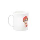 げーむやかんの赤ベレー水着女学生マグカップ Mug :left side of the handle