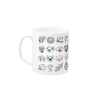 CONTE. suzuri店のもりもり動物マグカップ Mug :left side of the handle