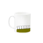歯りきり雑貨店の歯-HA yellow Mug :left side of the handle