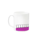 歯りきり雑貨店の歯-HA pink Mug :left side of the handle