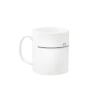 蕨(わらび)の熱感知器2個と脚立 Mug :left side of the handle