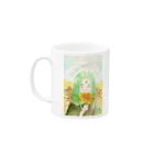 あかり花鳥風月の向日葵畑でつかまえて☆：妖精王 Mug :left side of the handle