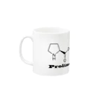 prolineのプロリン黒（カップ・タンブラー） Mug :left side of the handle