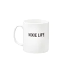 WINDVOICEのニキシー管マグカップ・レトロスタイルニキシー管時計（NIXIE LIFE） Mug :left side of the handle