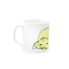 月見うどんのからしちゃん・脱力 Mug :left side of the handle