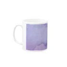 crystal-koaraのふわふわシマエナガ【Lavender】 Mug :left side of the handle