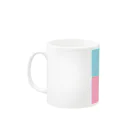 stigmaのピンク水色横 Mug :left side of the handle