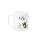 ピーマンタロスケ のWelcom_Animals Mug :left side of the handle