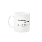 物理屋ふぃじろうのシュレーディンガー方程式 Mug :left side of the handle