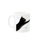 にこねこ【保護猫の保育園】のさえちゃんマグ Mug :left side of the handle