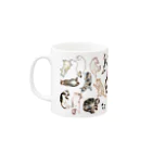 nyansuke_roomのへそ天#1(色付き） Mug :left side of the handle