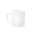かわいいにゃんことワンコの絵のお店のにゃんこライダース Mug :left side of the handle