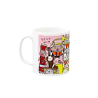 オダミヨのうさうさがっきマグカップ ピンク Mug :left side of the handle