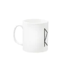 カナクギフォントのカナクギフォント「RIKO」 Mug :left side of the handle