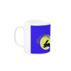 MZグラフィックスのうさぎ年　2023　ブラック・ラビット 横長 Mug :left side of the handle