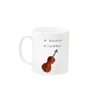 hiyoko celloのCELLO LOVE Mug :left side of the handle