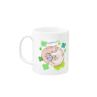 SHINOBU LABORATORY.の3にゃんず(Clover) Mug :left side of the handle