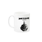 RAM 404ERROR DESIGNWORKSのMETAUN マグカップ feat.Geshin Mug :left side of the handle