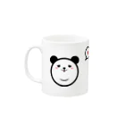 天工房のPanda Lele&Hehe Mug :left side of the handle