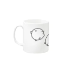 はいとりさんグッズショップの自由なはいとりさん Mug :left side of the handle