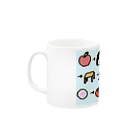 ぷるぷるのげきむずしりとり Mug :left side of the handle