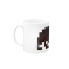 PITTEN PRODUCTSのPIXEL_ANIMAL_08(HIPPO) Mug :left side of the handle