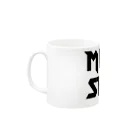 JUN_celloutのメタルシャワー  黒字 Mug :left side of the handle