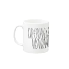 カナクギフォントの「百人一首 98番歌 従二位家隆」カナクギフォントL Mug :left side of the handle