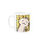 ポメ村ポメラニアンのポメ村ファミリー イエロー Mug :left side of the handle