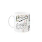 chii-maのにわとり Mug :left side of the handle