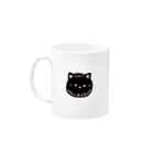 neko_no_kuniの畳にゃん【ロゴ黒】 Mug :left side of the handle