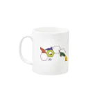 犬猫サロンぷらすの十猫十色なサロン猫達マグカップ Mug :left side of the handle