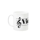 もりてつのViolin Life Mug :left side of the handle