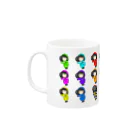 yomi0408のカラフルゲームガール Mug :left side of the handle