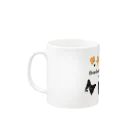 Bordercollie Streetの7 Border Collies-1 Mug :left side of the handle