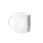 DTIのモノクロ猫 Mug :left side of the handle