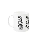 筆ペン画家 原良輔の着ぐるみくんの行進 Mug :left side of the handle