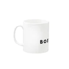 BORN BY ACCIDENT / BLACKBASS tokyoのぼんばいえ Mug :left side of the handle