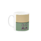 山葵あやめのネコちゃんカップ Mug :left side of the handle