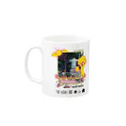 かまどキッチンの333-3333 羽枕ぴょんぴょこ(仮) Mug :left side of the handle