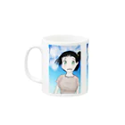 げーむやかんのファンタジー調で描いた村娘 Mug :left side of the handle